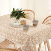 Urban Space Cotton Dining Table Cover 4 Seater Printed Colour Basics Taupe