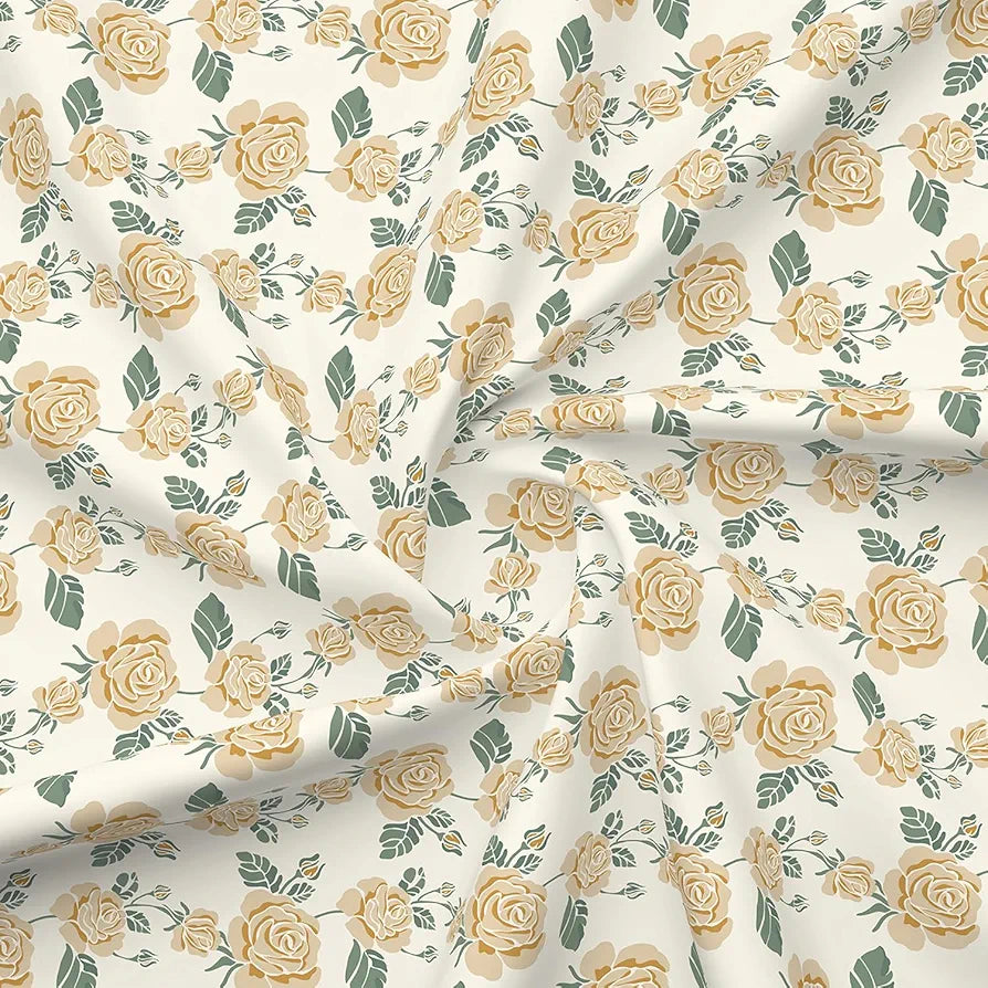 Layers Marigold 100% Cotton Bedsheet Set for All Seasons - Lightweight, Moisture Absorbent, Machine Washable & Easy to Care - Gift for Housewarming & More - 144 TC - King Size 