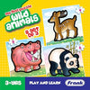 Frank Wild Animals A Set of 3 Jigsaw Puzzle for Kids Above Educational for Focus and Memory - 10216