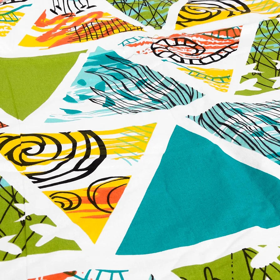 Divine Casa Cotton Geometric Print 120 GSM New Born All Season Ultrasoft Single Baby Blanket for Babies 