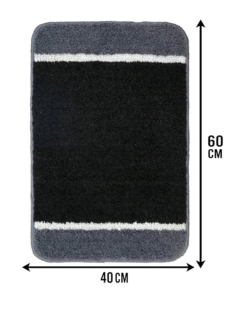 Saral Home Soft Microfiber Anti-Skid Bathmat 