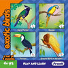 Frank Exotic Birds Animal Kingdom - A Set of 4 Jigsaw Educational Puzzle for Focus and Memory - 11606