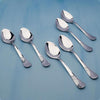 Parage 6 Pieces Stainless Steel Spoons Set 6 Dinner Spoons 16 cm