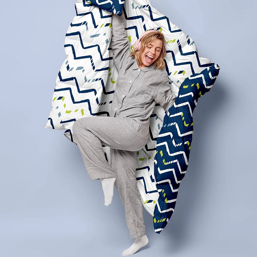 Divine Casa Microfiber All Weather 120 GSM Reversible Single Bed Size Comforter/Blanket for Winter/Quilt 