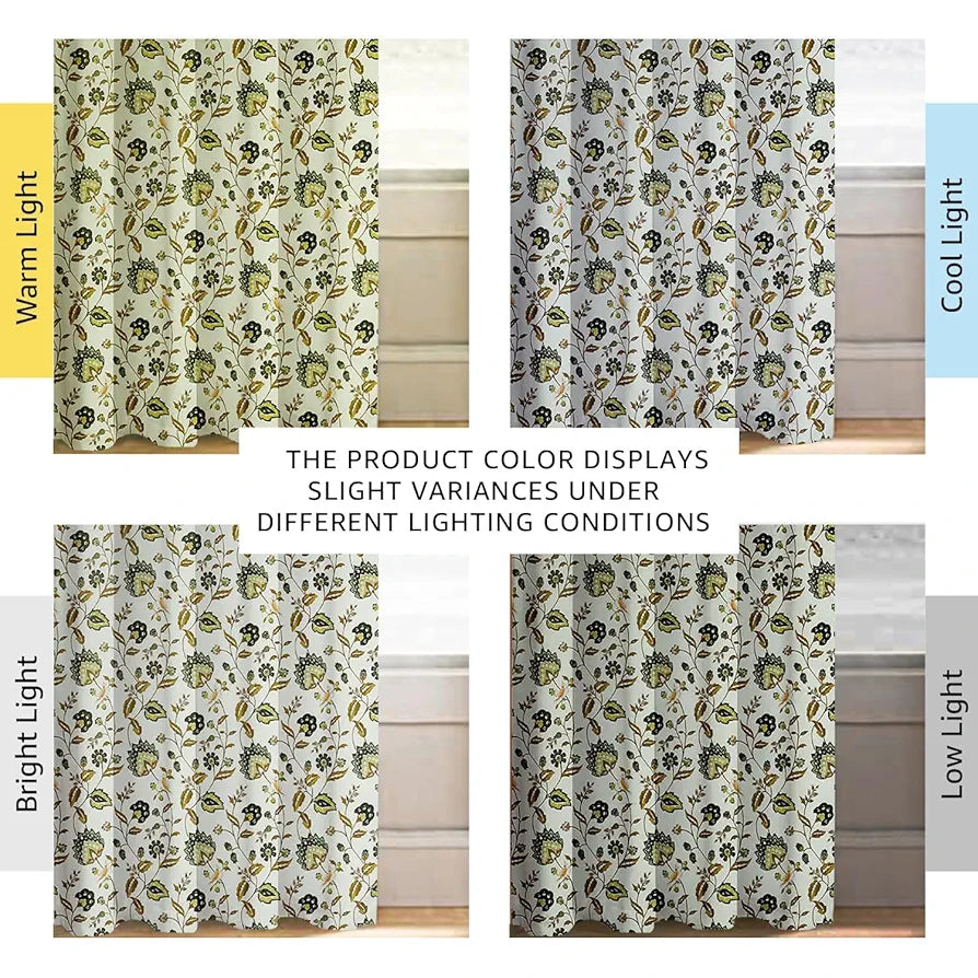 Cloth Fusion 100% Blackout Printed Premium Door Curtains 7 Feet Long Set of 2, Noise Reducing Blackout Parda 7 Feet with Grommet for Home Decor 