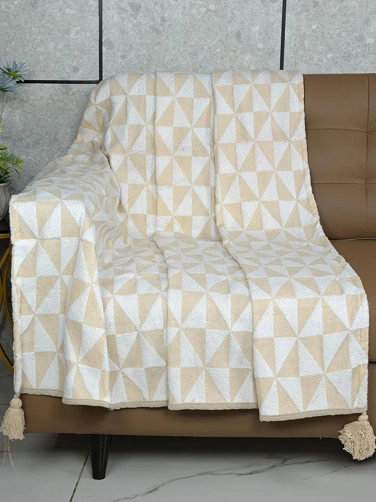 Saral Home Soft Microfiber 2 Seater Sofa Cover Throw 
