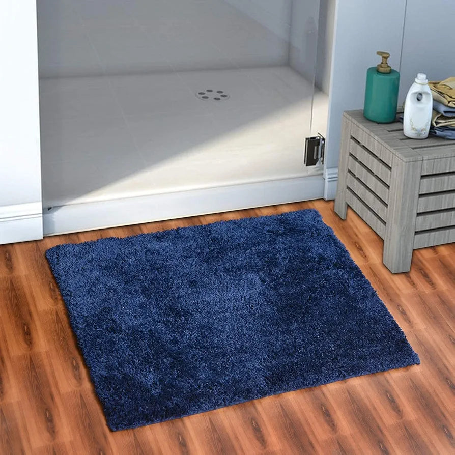 AEROHAVEN™ Glorious Super Soft Microfiber Solid Anti Slip Stone Wash Bathmat 