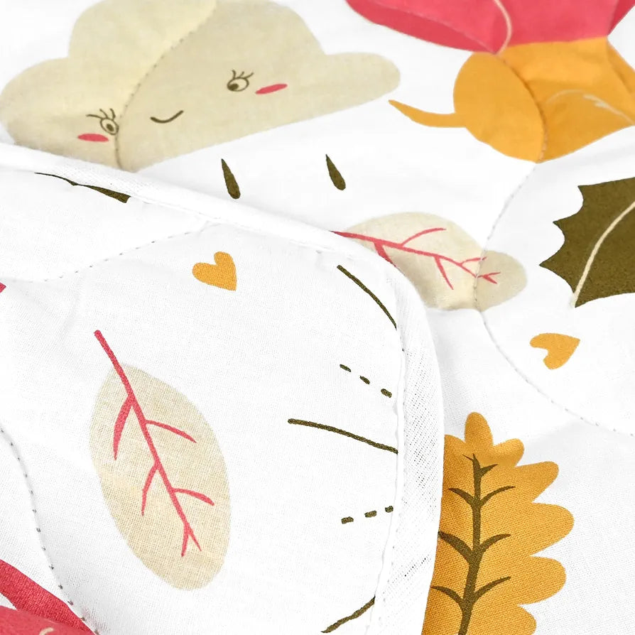 Divine Casa 120 GSM Cotton Single Bed Comforter | Soft & Lightweight Reversible All-Season Blanket | Cozy & Breathable Bedding for Adults | 230x 145 cm, Marlin White