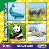 Frank Endangered Animals - A Set of 4 Jigsaw Puzzle Educational Puzzle for Focus and Memory - 11605