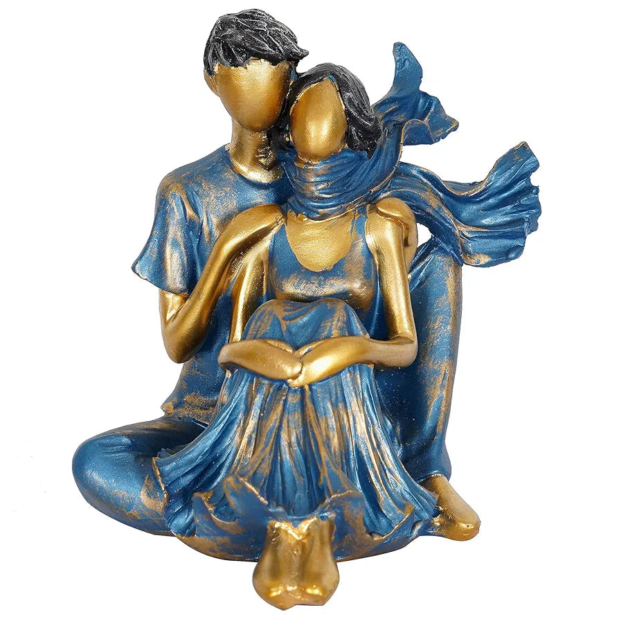 zart Presents New Romantic Couple Showpiece , Resin, 10 cm, 7 cm