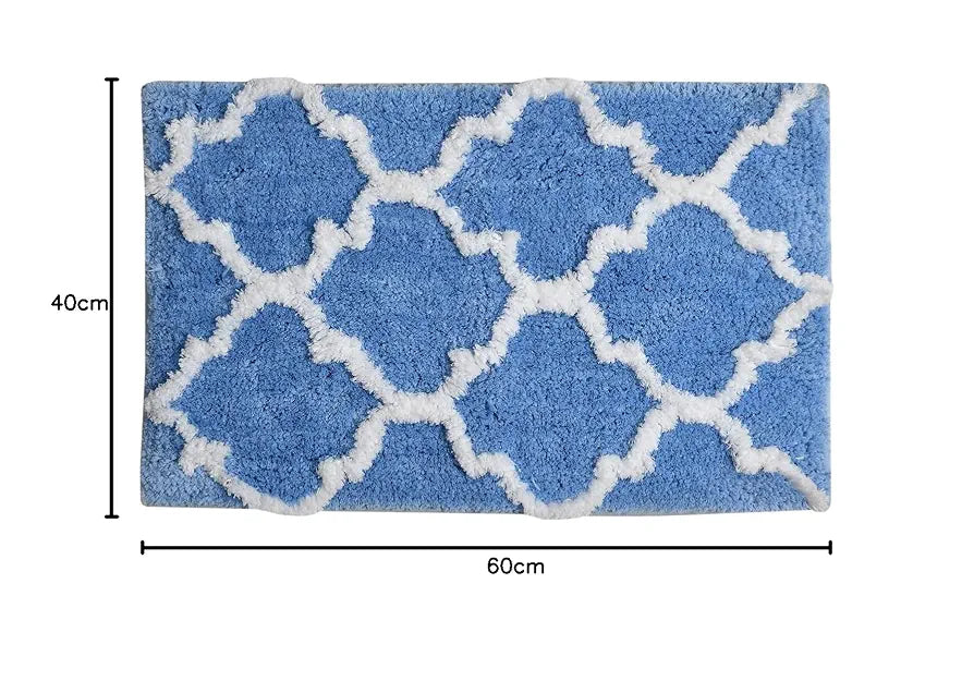 AEROHAVEN™ Glorious Super Soft Microfiber Abstract Moroccan Designer Anti Slip Bathmat 