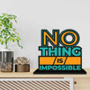 Artvibes Wooden Idols and Figurine Nothing is Impossible Quotes Table Decor for Office Desk Showpiece | Home Decoration