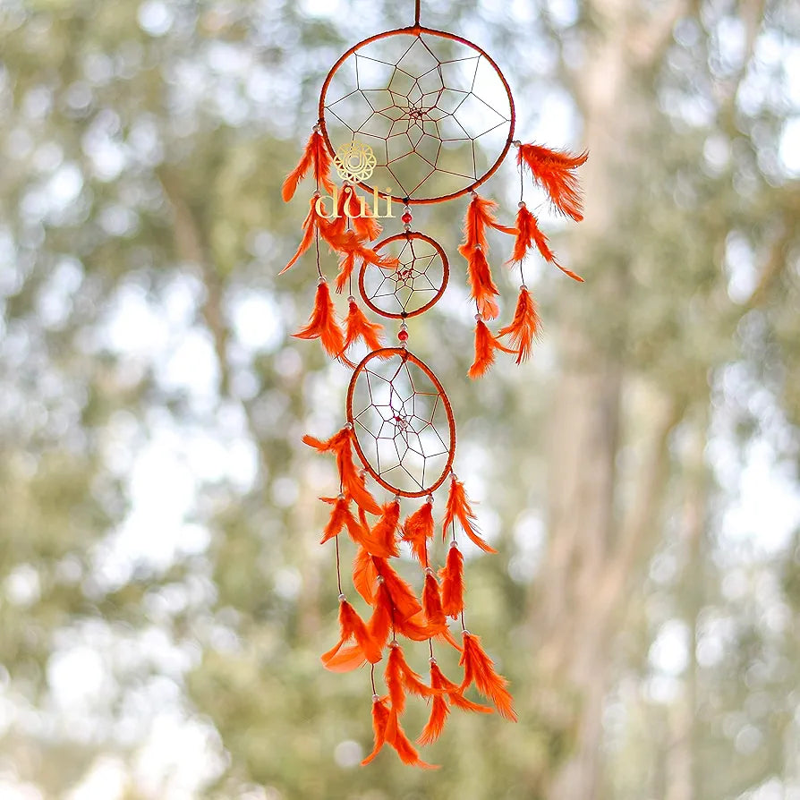 DULI Dreamcatcher Traditional Indian Wall Art for Bedrooms, Home Wall, Hanging Design, Height 75 cm 