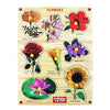 Webby Premium Wooden Flowers Educational Puzzle Toy