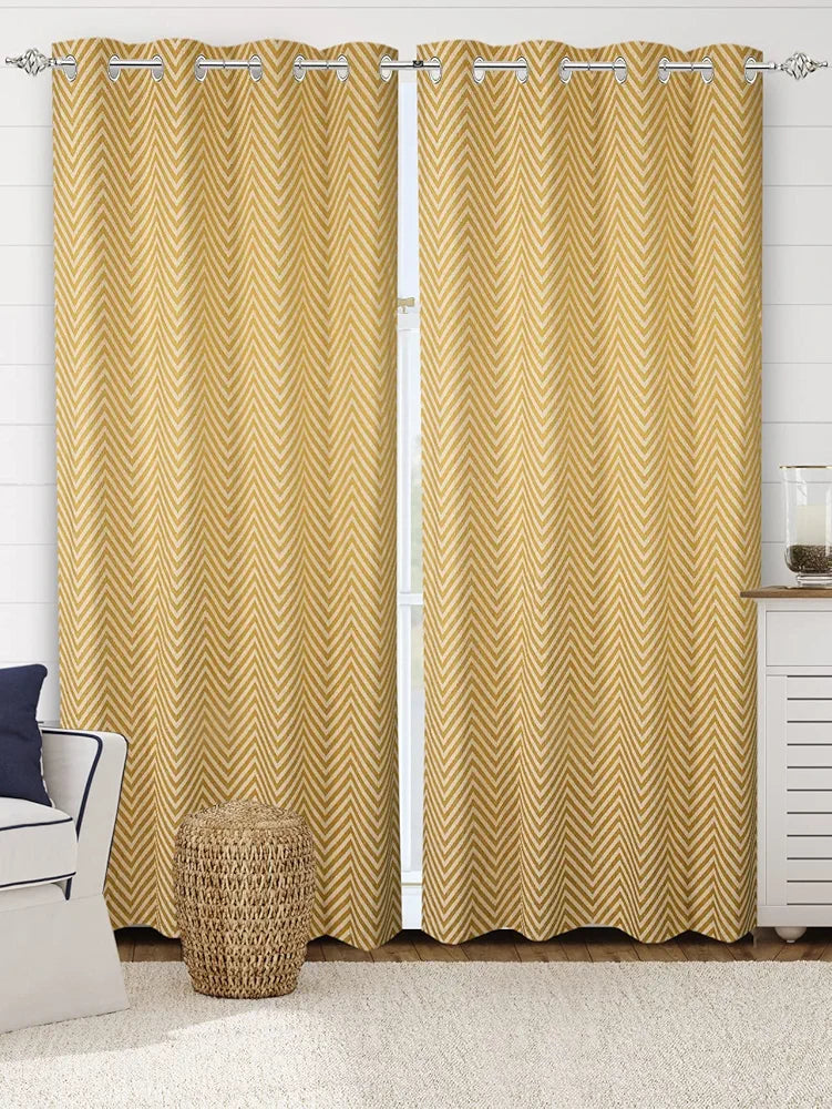 Saral Home Chevron Designer Curtains 