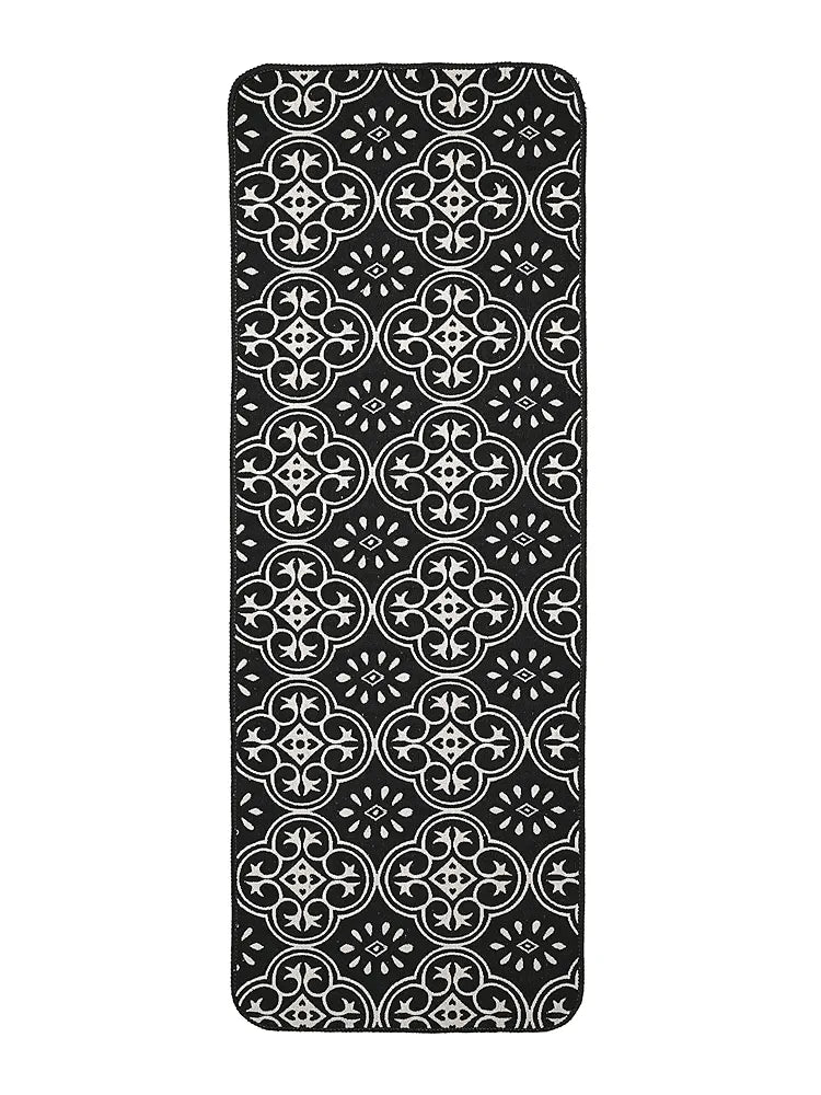 Saral Home Ornamental Soft Cotton Durable & Washable Multipurpose Runner for Home/Kitchen/Living Area/Lobby/Office with Anti Skid Backing 