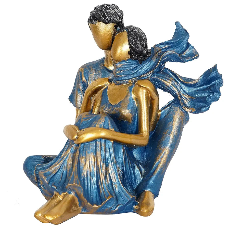 zart Presents New Romantic Couple Showpiece , Resin, 10 cm, 7 cm