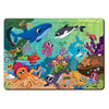 Mini Leaves 35 Piece Puzzle for Kids | Ocean Animals Jigsaw Puzzle | Educational Toys for Kids 3+ Years With Wooden Tray