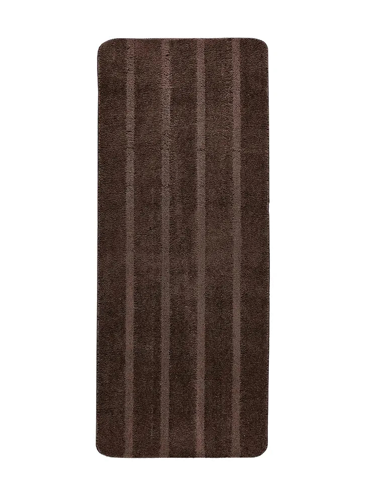 SARAL HOME EASY LIVING Home Striped Soft Microfiber Durable&Washable Multipurpose Bedside Runner For Home/Kitchen/Living Area/Lobby/Office Entrance With Anti Skid Backing
