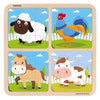 Webby 4 in 1 Farm Wooden Puzzle Toy for Toddler 36 Pcs