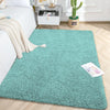 Luxe Home International Carpet Super Soft Anti Slip Vegas Rectangular Rugs Colour Aqua
