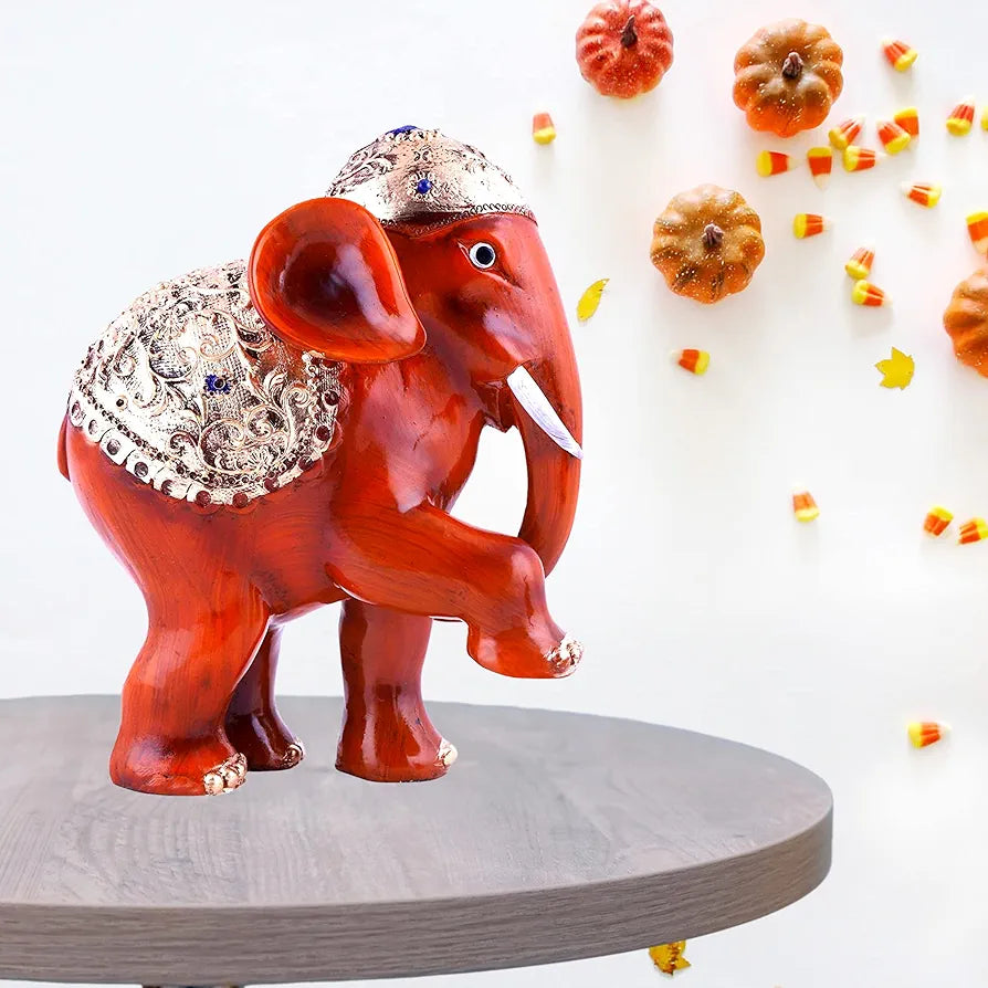 Mariner's Creation Premium Elephant showpiece- Elephant showpiece for Living Room | Set of 2 showpiece for Home Decor | House Warming Gift 20x9x18.5 cm