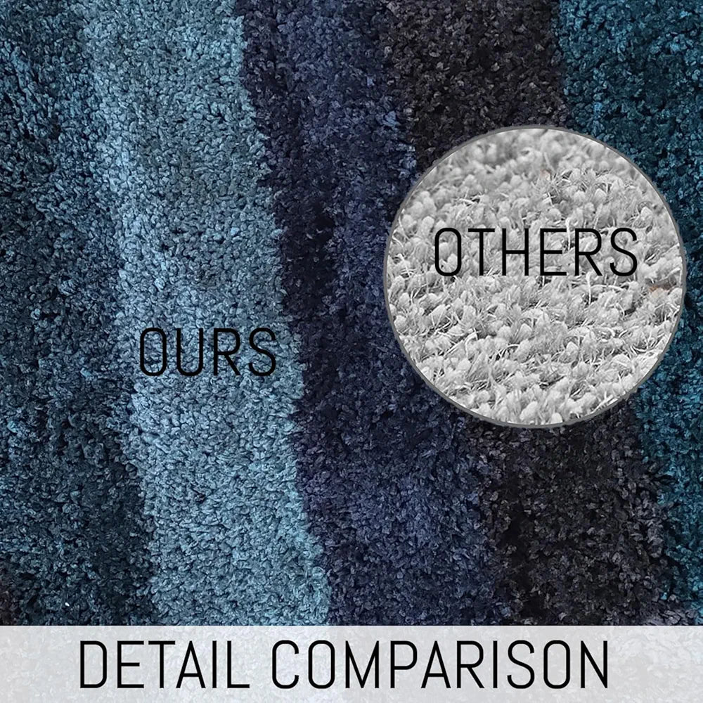 Luxe Home Bath Mat Super Soft Microfiber Non Slip Jericho Bathroom mats Water soak Washable Doormat for Home, Bedroom, Living Room  Pack of 1