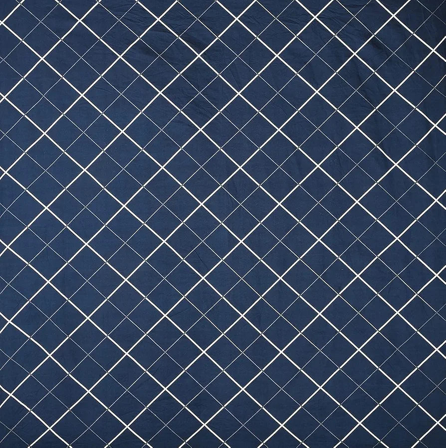 THE HOME STYLE Cotton Feel Glace Cotton Elastic Fitted Printed Double Bed King Size Bedsheet With 2 Pillow Cover,300 TC