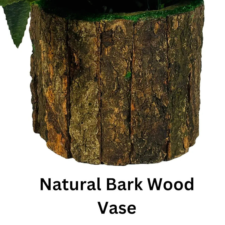 Dekorly Artificial Sunflowers, Rose, Anthurium Fake Flowers Potted Artificial Plants Decorative Artificial Flowers Indoors for Home Office | Natural Wooden Pot 