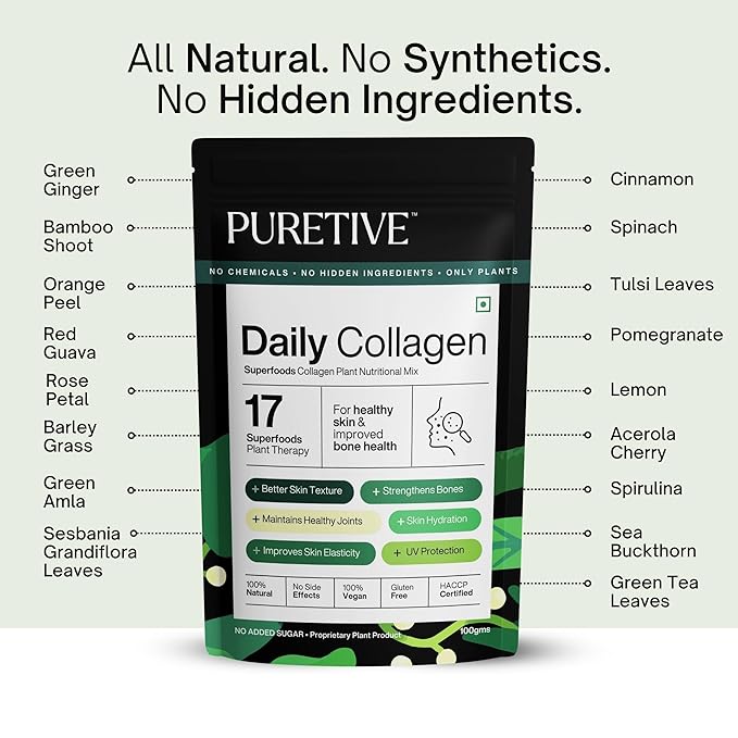 Puretive Daily Collagen Supplement - 100 gms - Swadesii