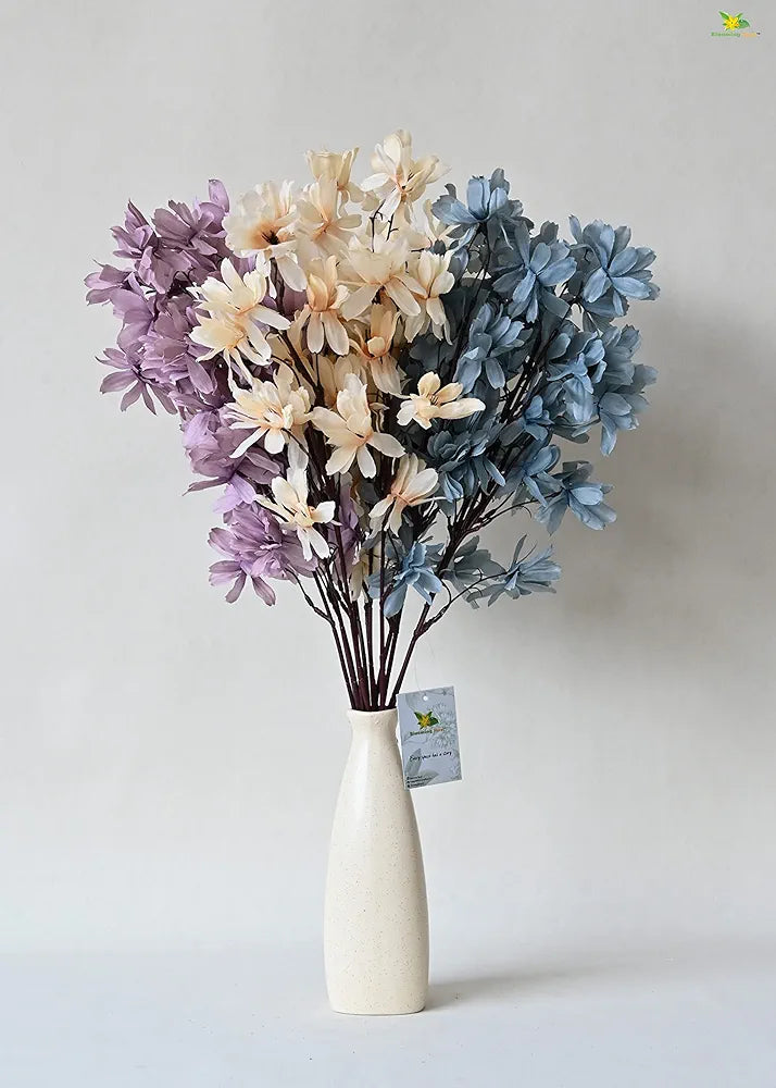 Blooming Floret Artificial Magnolia Kobus Natural Looking Flower Bunch for Home and Office Décor/Gift , Artificial Flora