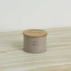 Femora Kitchen Storage Jars Tin Jar With Wooden Lid Air Tight Jar | 300 Ml | Set of 1