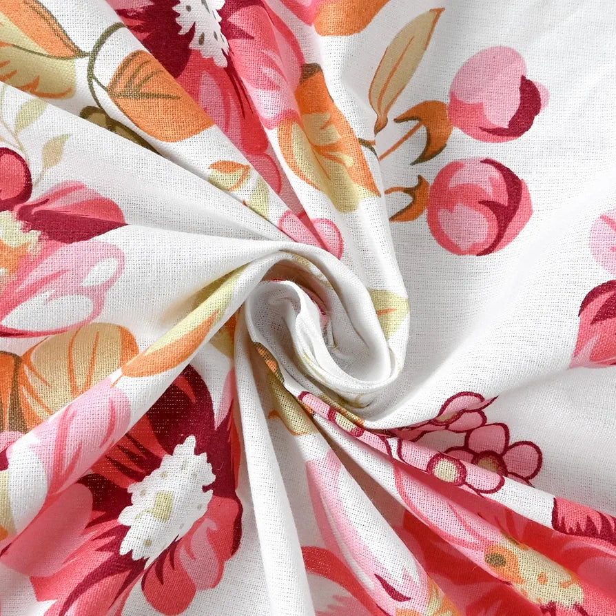 Divine Casa 144 TC 100% Cotton Bedsheet for Single Bed with 1 Pillow Cover 