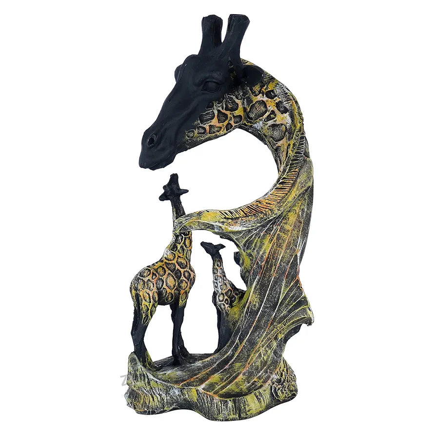 zart Statue of Giraffe Sculpture for Home/Office/Cafe/Hotel Decor Decorative Gift Showpiece 