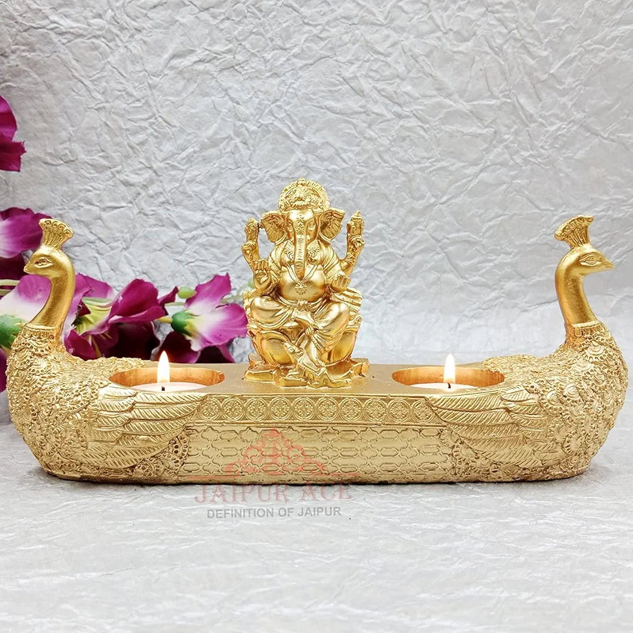 Jaipur ACE Beautiful Vinayak Ji Statue | Perfect Boat Ganesha Idol for Home & Office Decor | Elegant Ganesh Murti for Spiritual Ambiance & Gift | Durable, Artistic Design | Ideal Size