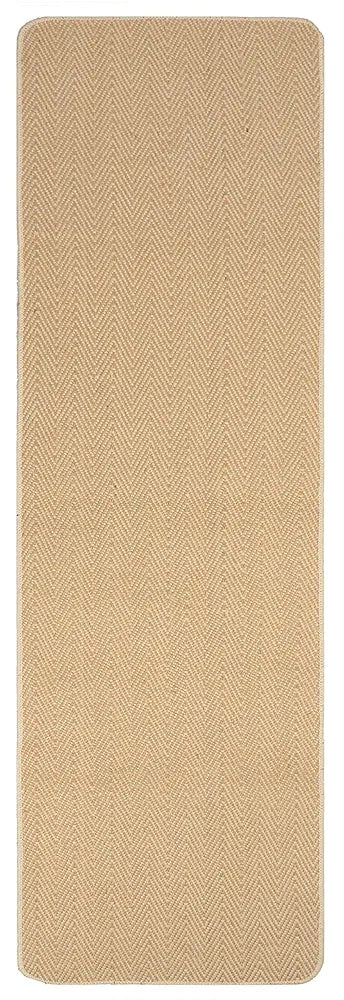 Saral Home Zig-Zag Soft Jute Cotton Durable & Washable Multipurpose Bedside Runner for Home/Kitchen/Living Area/Lobby/Office Entrance with Anti Skid Backing 