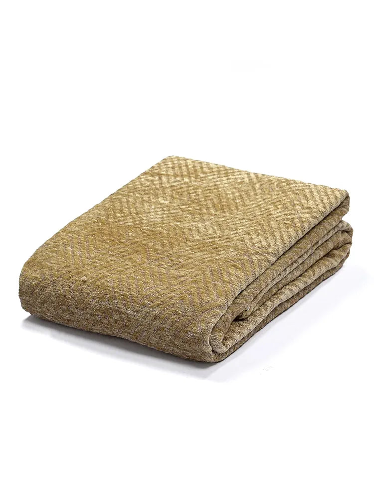 SARAL HOME EASY LIVING Chenille 3 Seater Sofa Cover Throw 