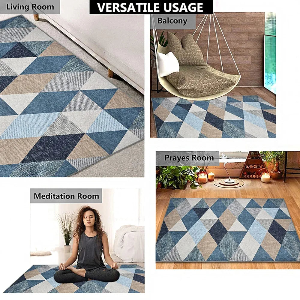 ishro home 3D Printed Bedside Runner Carpet Anti Skid for Home/Kitchen/Kitchen/Living Area/Office Entrance. 