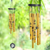 Wind Chimes Hanging Bells for Positive Energy Gold 5-Pipe Wind Chime -009