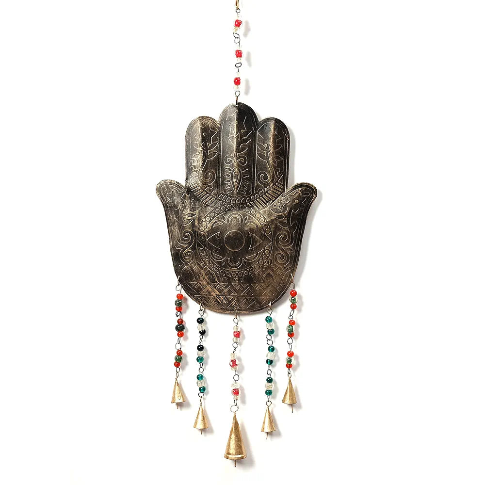DULI Metal Windchime Big Wall Hanging, Feng Shui, Wall Art, Wall Decor, PositiveVibes, Rustic Wall Hangings, Wall Art, Diwali Decor, Home Decor Hanging Bells 