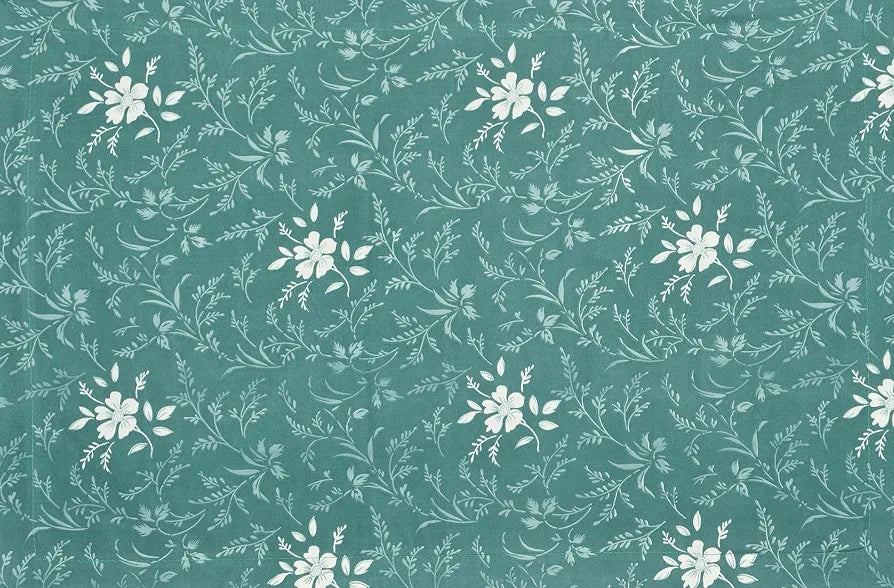 Homefab India 210 TC Cotton Single BedSheet with 1 Pillow Cover - Floral, Green