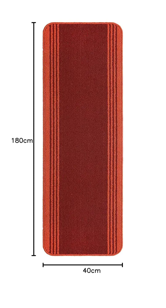 Saral Home Rectangular Striped Soft PP Yarn Durable & Washable Multipurpose Runner for Home/Kitchen/Living Area/Lobby/Office Entrance with Anti Skid Backing | Quick-Drying Mats 