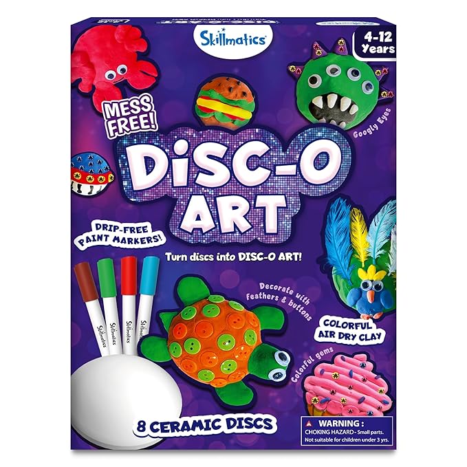 Skillmatics Art & Craft Activity Disc-o Art Mess Free Art & Craft Acti ...