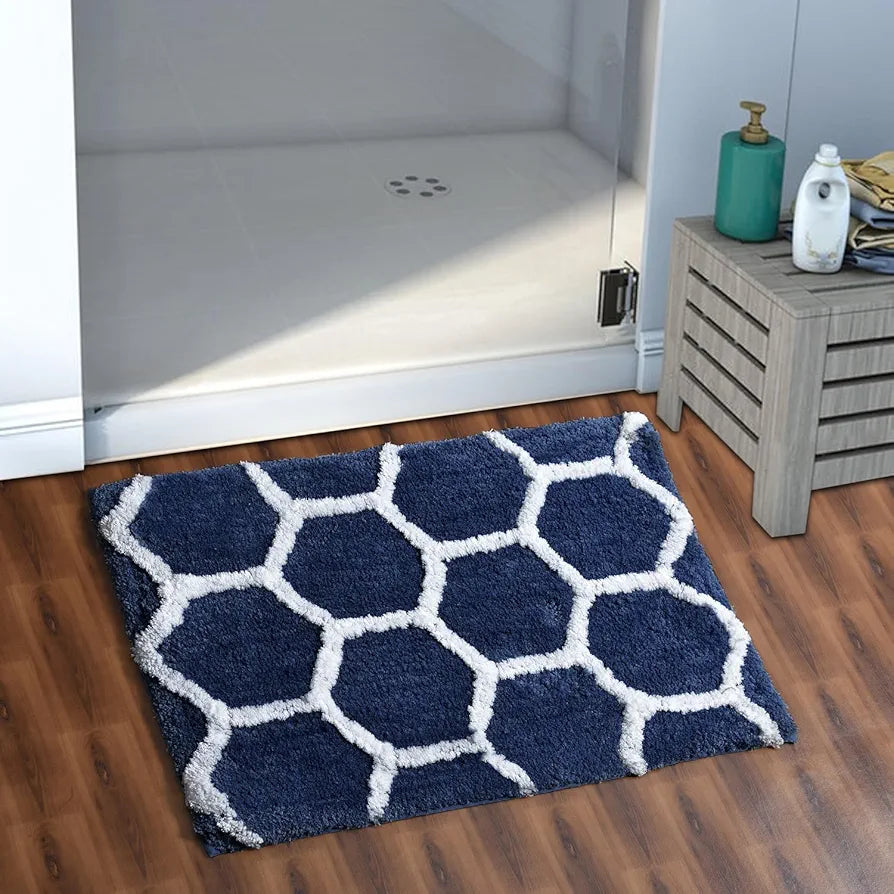 AEROHAVEN™ Glorious Super Soft Microfiber Abstract Designer Anti Slip Bathmat 