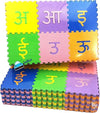 FunBlast 48 Pieces Hindi Varnmala Mini Puzzle Foam Mat for Kids Interlocking Hindi Alphabet Puzzle