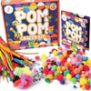 Kalakaram Diy Pom Pom Craft Kit for Kids | Create Adorable Pom Pom Crafts Using Pom Pom Balls | Diy Kit for Kids | Pack of 250+ Pieces