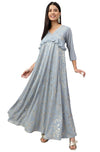 Janasya Women Dresses Grey