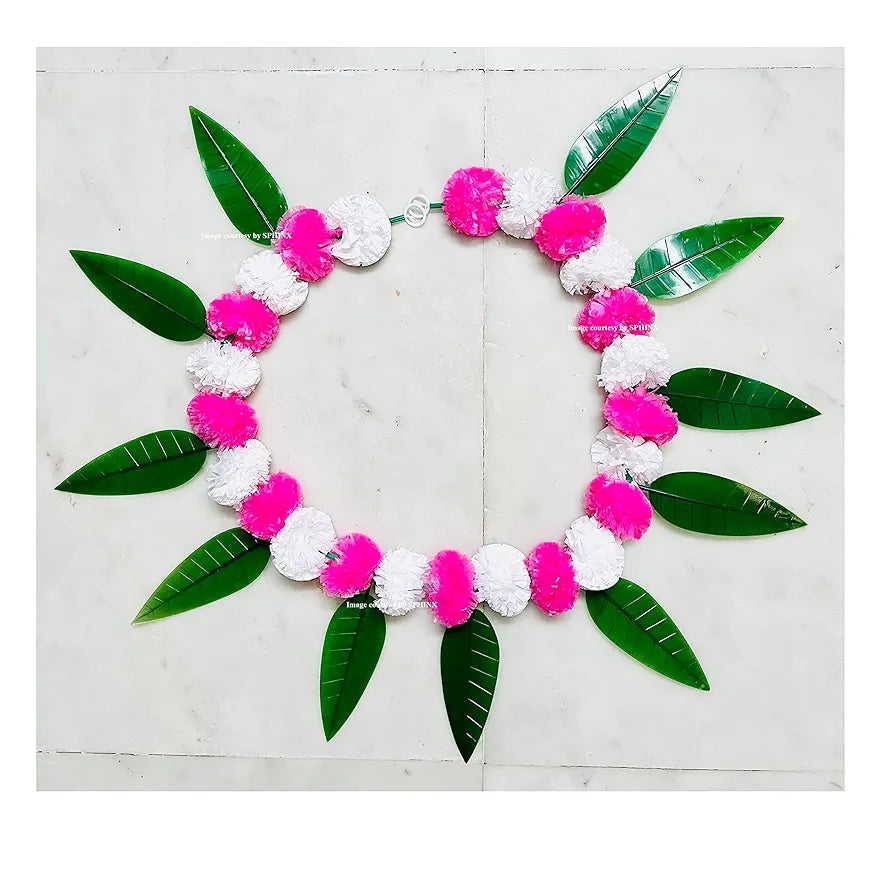 SPHINX Artificial Marigold &Mango Leaves Simple Door-Window toran/Door hangings/Festive Decorations - Approx.100 cms/40 Inches/3.33 Ft. - 