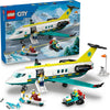 Lego City Emergency Air Ambulance Plane, Airplane Toy Building Set 60465 Building Blocks Toys for 6+ Gift for Boys and Girls