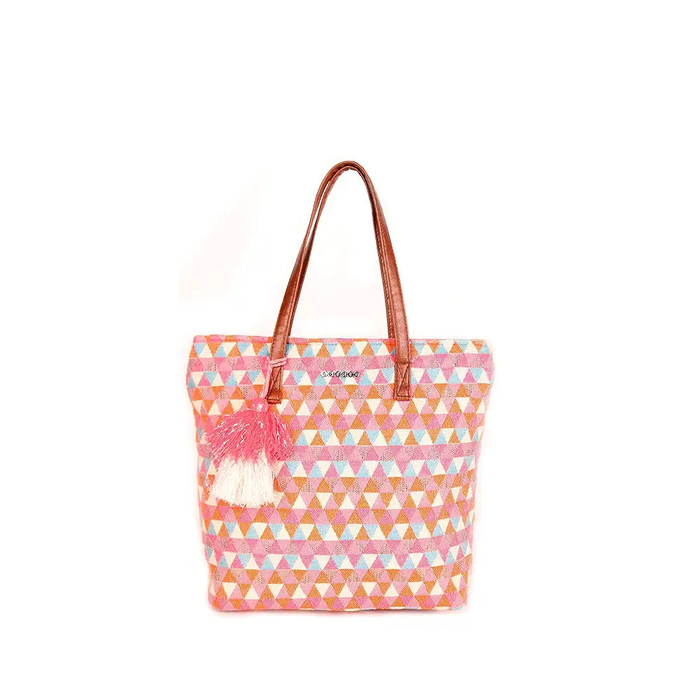 ASTRID Handmade Macrame Flap Over Sling Bag For Girls And Women